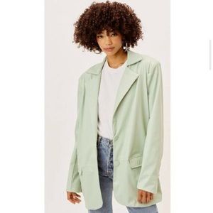 for love and lemons talia boyfriend blazer green